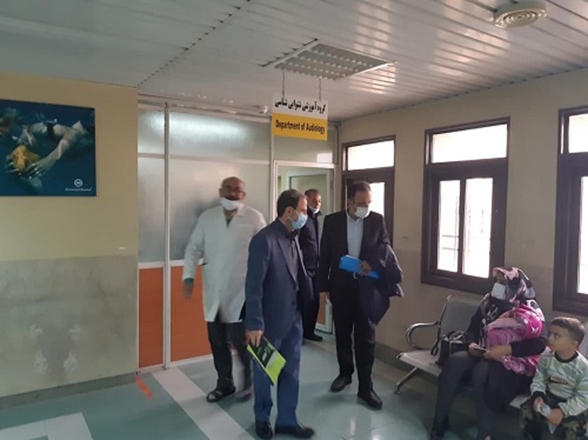 بازدید کارشناس وزارت بهداشت از کلینیک کاشت حلزون در مجتمع آموزشی درمانی بعثت
