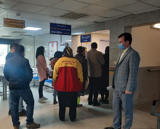 بازدید کارشناسان معاونت درمان دانشگاه از بیمارستان‌های مهر و دکتر غرضی شهرستان ملایر 