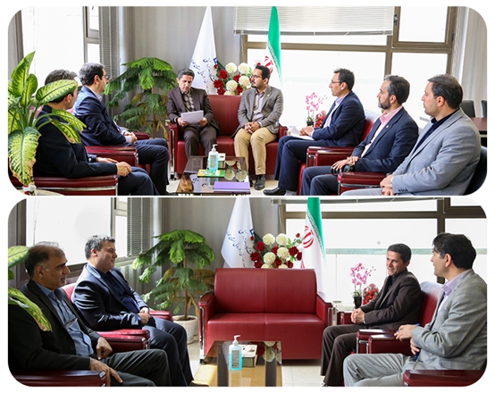 دیدار مدیرکل پزشکی قانونی و مدیر شعب بانک رفاه استان با رییس دانشگاه 