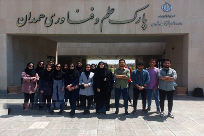 بازدید دانشجویان فعال در انجمن های علمی دانشگاه از پارک علم و فناوری استان