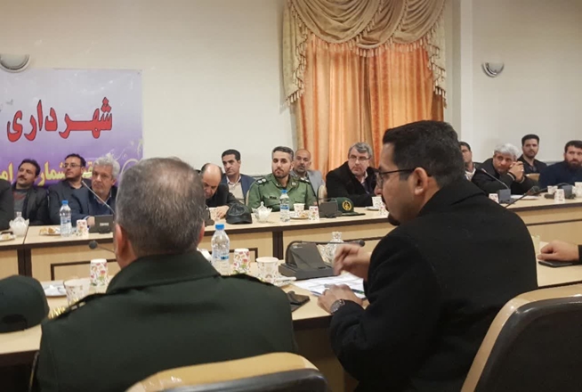 حضور معاون توسعه مدیریت و منابع دانشگاه در شورای اداری فامنین 