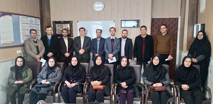 بازدید تیم ارزیاب امور اداری دانشگاه از شبکه بهداشت و درمان شهرستان فامنین 