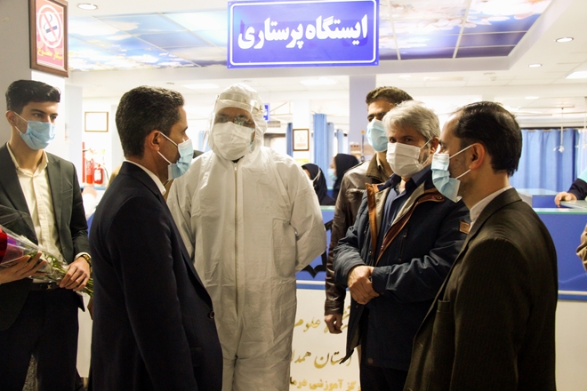 دیدار نوروزی رییس دانشگاه با کارکنان مرکز آموزشی درمانی سینا فرشچیان 