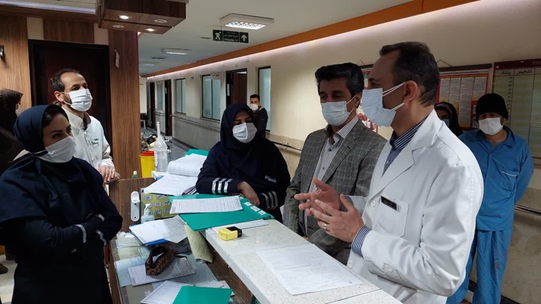 بازدید معاون درمان دانشگاه علوم پزشکی همدان از مرکز آموزشی و درمانی شهید بهشتی 