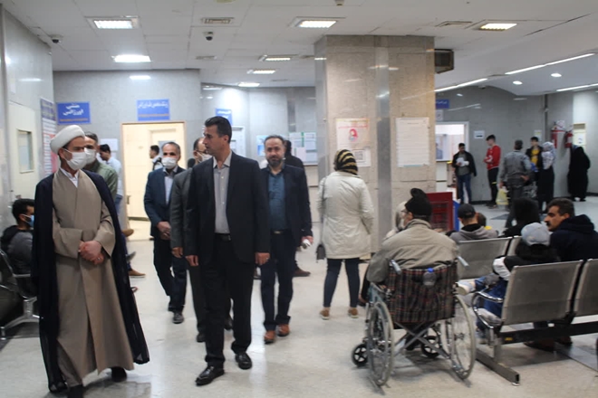 بازدید نماینده مردم همدان و فامنین در مجلس شورای اسلامی از اورژانس و بخش‌های مختلف بیمارستان بعثت 