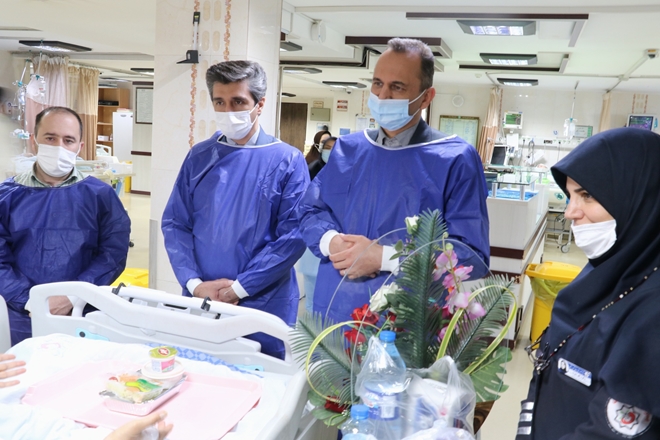  بازدید معاون درمان دانشگاه از بیمارستان شهید بهشتی به مناسبت هفته سلامت 