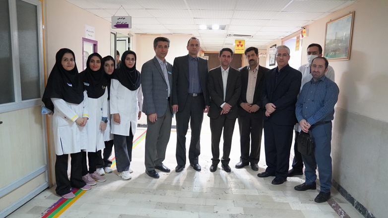 دیدار و قدردانی صمیمانه رییس دانشگاه از  متخصصین و کارشناسان رادیولوژی و اطلاعات سلامت در بیمارستان‌ شهید بهشتی 