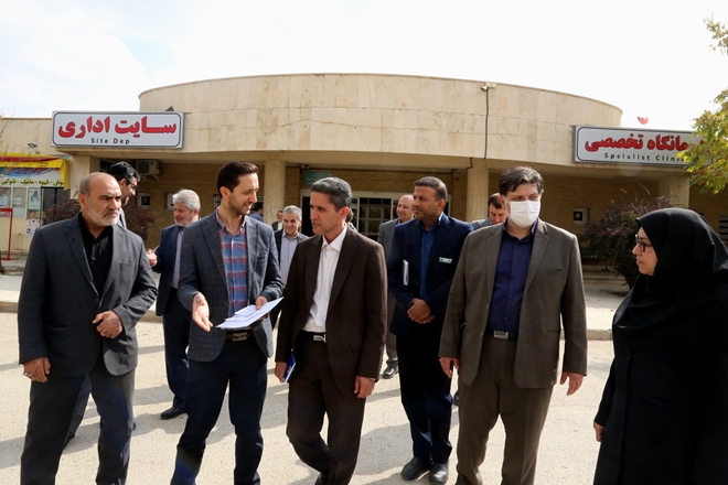 گام بلند پایش شبکه بهداشت و درمان فامنین در ارزیابی میدانی مدیران دانشگاه