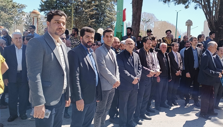حضور رییس، مدیر و کارکنان بیمارستان سردار شهید سلیمانی در راهپیمایی روز جهانی قدس