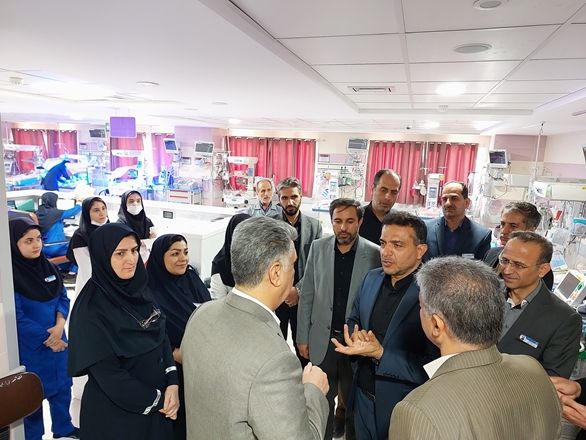 بازدید نماینده مردم همدان و فامنین در مجلس شورای اسلامی از بیمارستان‌های بعثت و اکباتان 