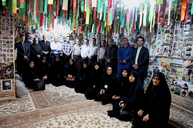  گزارش بازدید اعضای کلان منطقه 3ایثارگران از باغ موزه وبیت الشهید