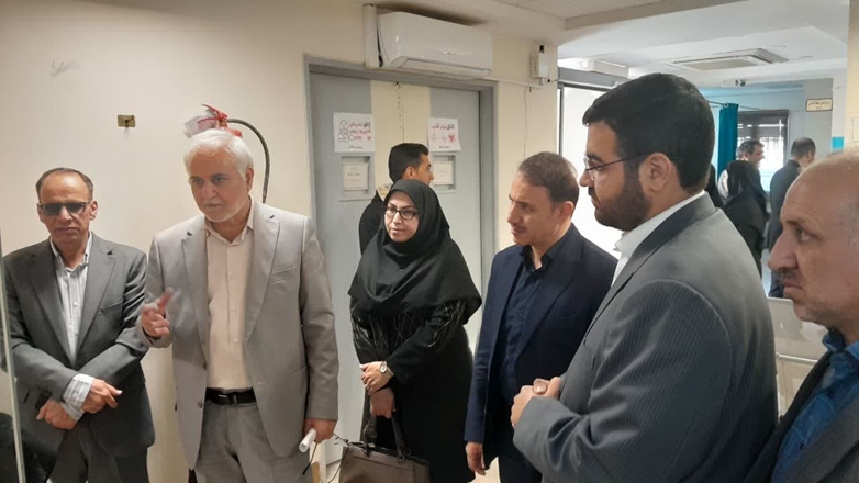 بازدید سرپرست دانشگاه علوم پزشکی همدان و رئیس دادگاه بخش خزل از مرکز خدمات جامع سلامت شبانه‌روزی فیروزان 