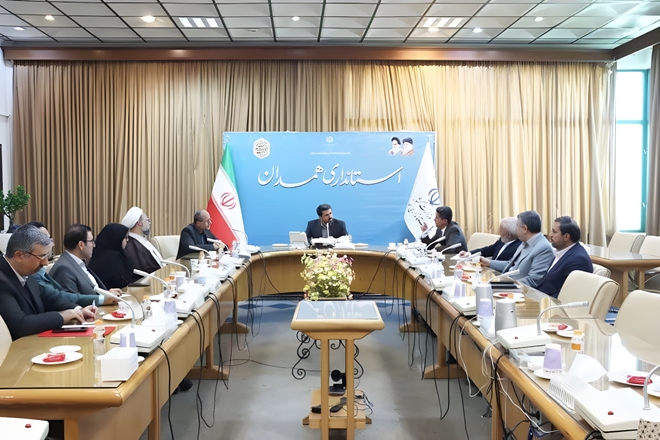 گزارش تصویری دیدار استاندار باریاست ومعاونین دانشگاه علوم پزشکی همدان