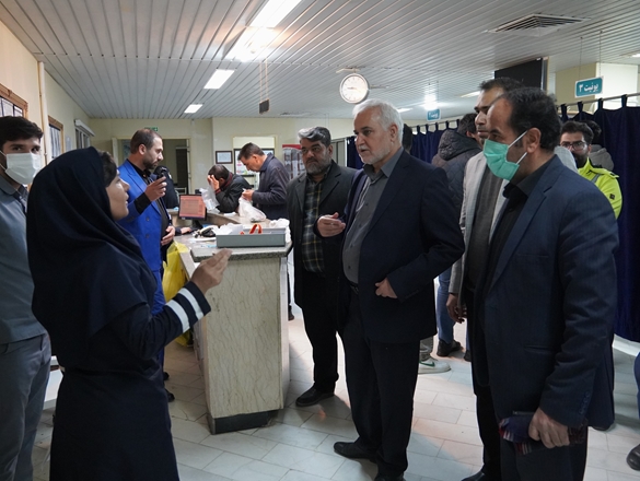گزارش تصویری بازدید دکتر کارخانه ای از بیمارستان فامنین 