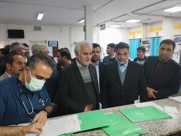 گزارش تصویری بازدید ریاست وسرپرست معاونت توسعه ومدیر امور اجرایی دانشگاه علوم پزشکی همدان ازشبکه بهداشت کبودر آهنگ
