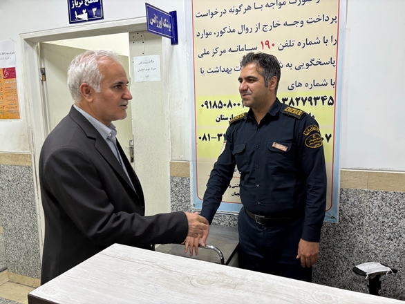 بازدید رئیس دانشگاه علوم پزشکی همدان از مراکز درمانی و اورژانس همدان در پی تجاوز رژیم صهیونیستی