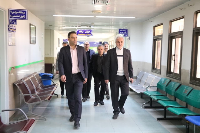 بازدید سرزده رییس دانشگاه علوم پزشکی همدان از مجتمع آموزشی درمانی بعثت