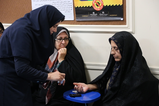 گزارش تصویری پویش ملی دیابت مرکز جامع سلامت قدس