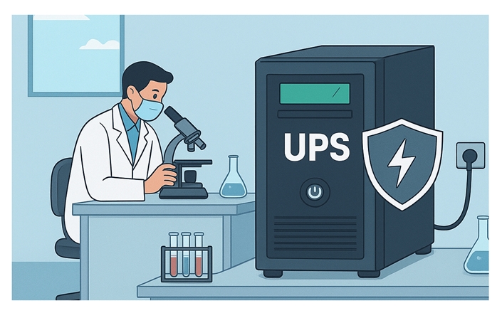 تجهیز آزمایشگاه بیمارستان قلب فرشچیان به سپر محافظ برق (UPS) برای حفظ ایمنی بیماران 