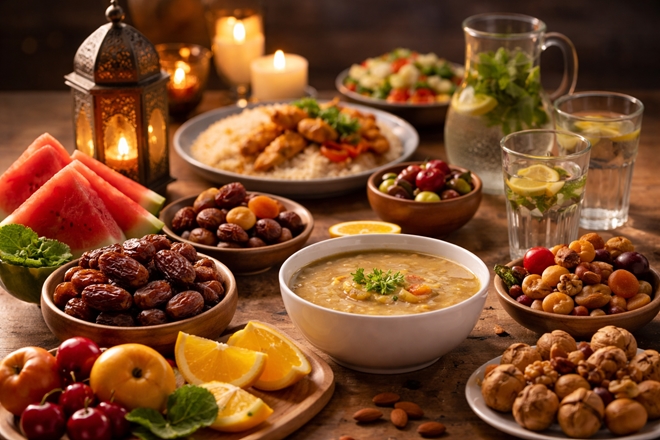  از مصرف غذاهای شور، پرادویه و سرخ‌کردنی دروعده سحر پرهیز کنید