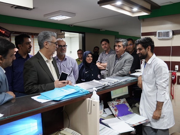 گزارش تصویری بازدیدسرپرست دانشگاه علوم پزشکی از بیمارستان بهشتی 