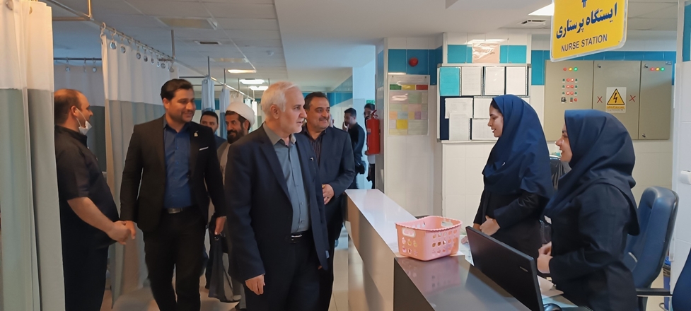 بازدید میدانی رئیس دانشگاه علوم پزشکی همدان از بیمارستان سردار شهید حاج قاسم سلیمانی