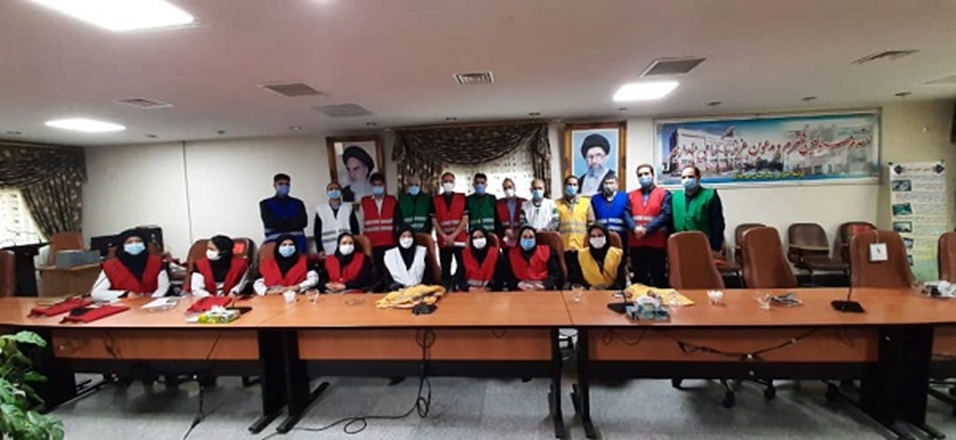 برگزاری مانور زلزله بیمارستان مهر ملایر
