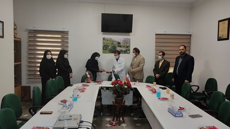 قدردانی مدیر روابط عمومی دانشگاه از همکار مرکز آموزشی درمانی سینا فرشچیان