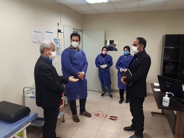 بازدید معاون بهداشتی دانشگاه و رئیس مرکز بهداشت استان از مراکز شهرستان نهاوند