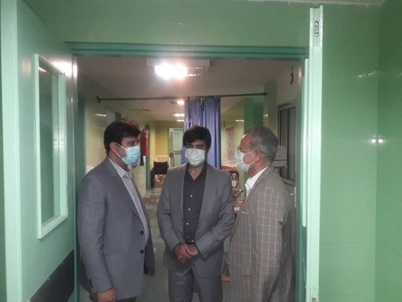 بازدید سرزده معاون توسعه دانشگاه از بیمارستانهای نهاوند