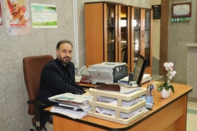 قدردانی از فرمانده بسیج مجتمع آموزشی درمانی بعثت