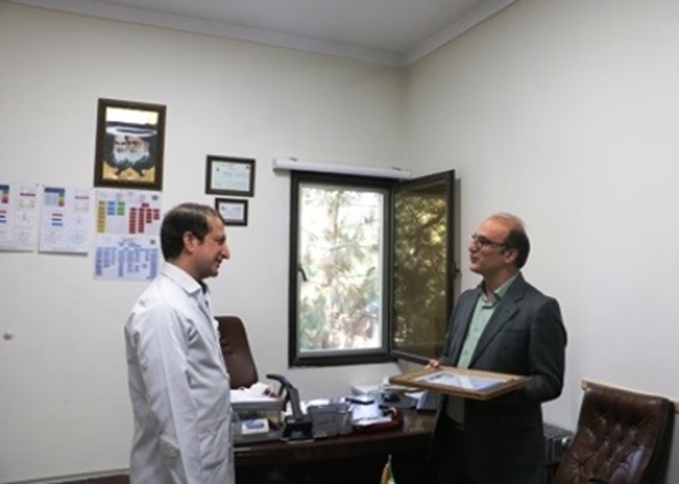 حضور رئیس سازمان نظام پزشکی همدان در دفتر ریاست مرکزآموزشی درمانی سینا فرشچیان