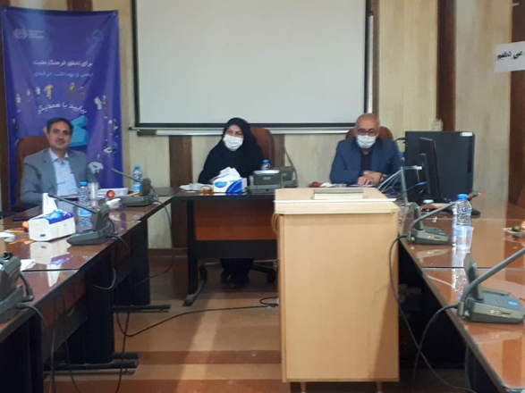 جلسه معاون بهداشتی دانشگاه با مسئولین واحدهای ستادی مرکز بهداشت شهرستان تویسرکان