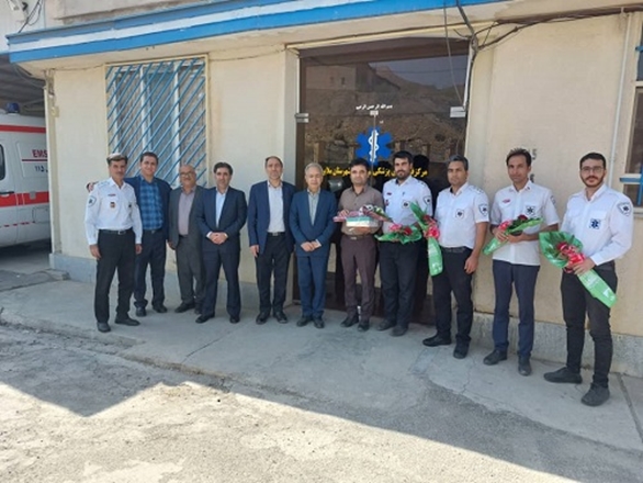 قدردانی از کارکنان فوریتهای پزشکی ملایر
