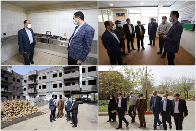 بازدید مدیرکل دفتر امور سیاسی استانداری از خوابگاه های دانشجویی دانشگاه