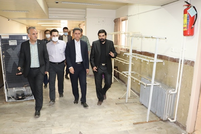 بازدید رئیس دانشگاه علوم پزشکی همدان از خوابگاه های دانشجویی