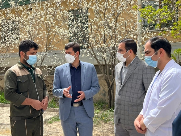 بازدید رییس شبکه بهداشت و درمان بهار و هیئت همراه از بیمارستان دندانپزشکی پورسینا