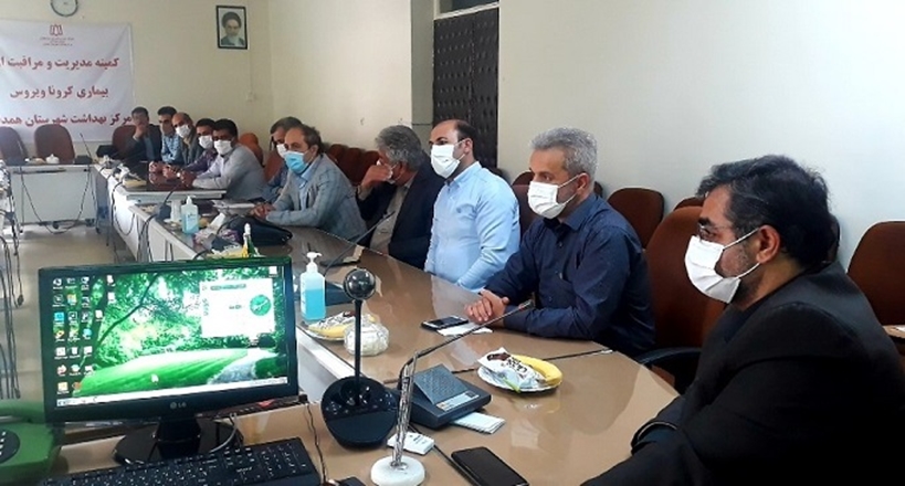بازدید نمایندگان مرکز سلامت محیط و کار وزارت بهداشت از مرکز بهداشت همدان
