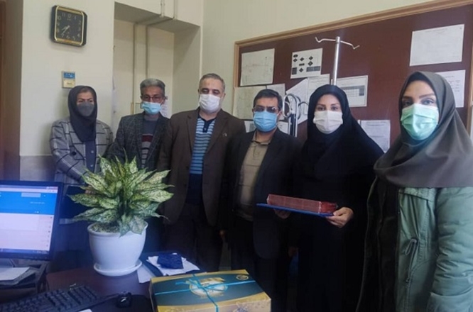 قدردانی از معاون فنی مرکز بهداشت شهرستان همدان