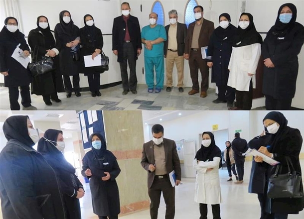 بازدید معاون درمان دانشگاه از بیمارستانهای شهرستان تویسرکان
