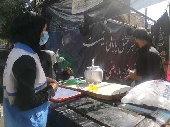 بازدید کارشناسان واحد سلامت محیط و کار مرکز بهداشت شهرستان تویسرکان از هیئات مذهبی