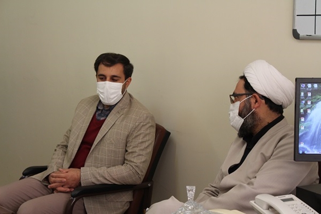 دیدار سرپرست روابط عمومی با مسئول دفتر نهاد رهبری در دانشگاه