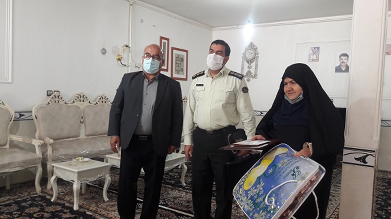دیدار با خانواده شهید گرانقدر علی‌محمد وفایی در هفته نیروی انتظامی