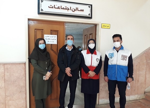 اجرای مانور زلزله در مرکز بهداشت شهرستان همدان
