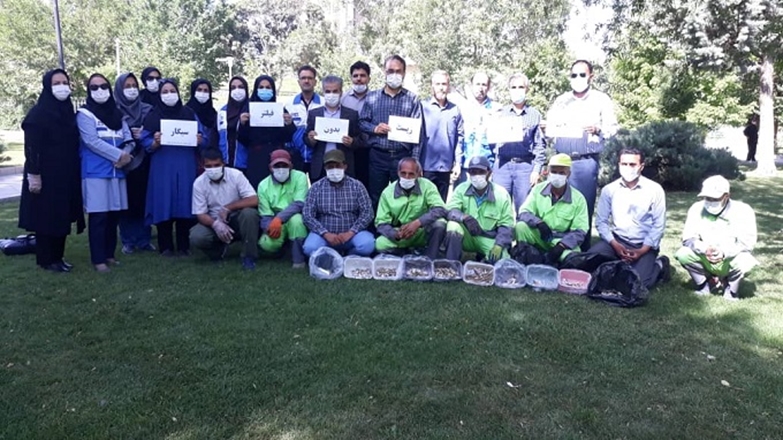 اجرای پویش استانی "محیط زیست بدون فیلتر سیگار" در  شهرستان همدان