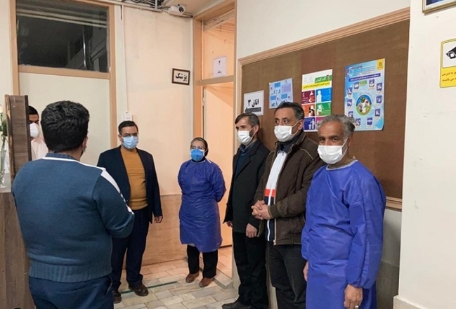 بازدید شبانه رییس مرکز بهداشت شهرستان همدان از مرکز دیباج