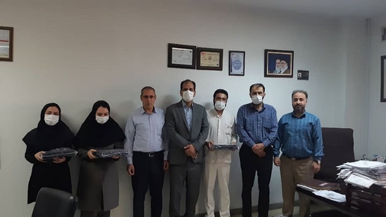 قدردانی از قهرمانان ورزشی مجتمع آموزشی درمانی بعثت