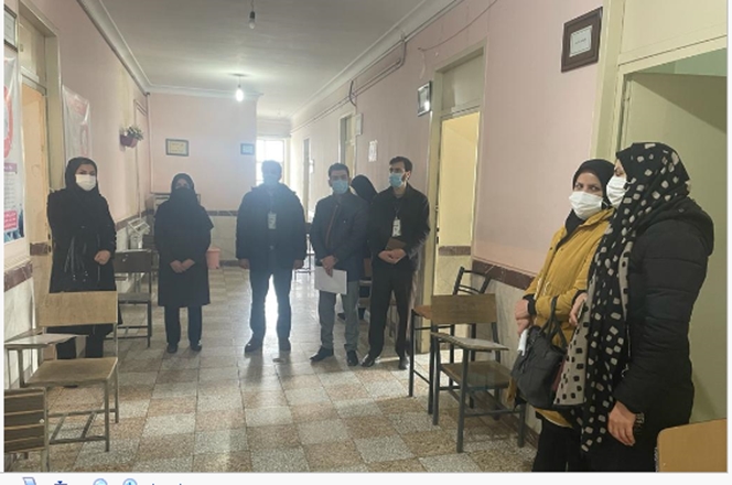 بازدید تیم کارشناسی معاونت بهداشت، آموزش و پرورش و قرارگاه پدافند زیستی از مدارس شهر همدان