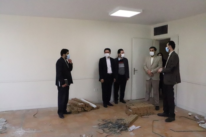 سرپرست دانشگاه از خوابگاه دانشجویی سردار شهید حاج حسین همدانی بازدید کرد