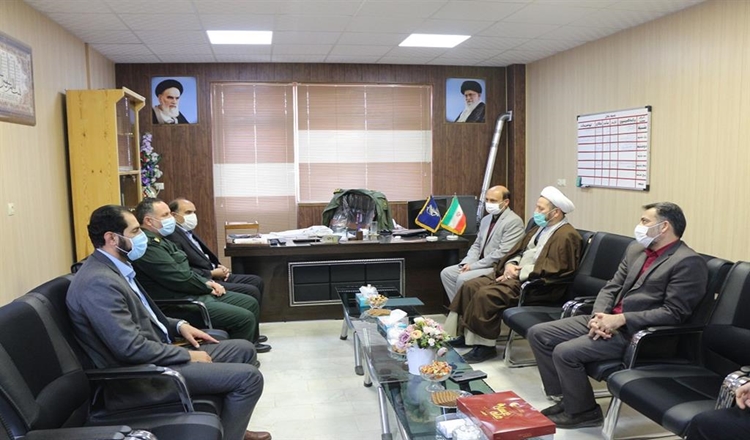 دیدار مدیر شبکه بهداشت و رییس مرکز بهداشت با فرماندهی سپاه کبودراهنگ